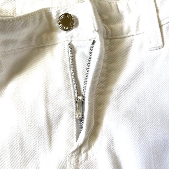 Auc Louis Vuitton Toile denim white straight leg jeans - Picture 12 of 13